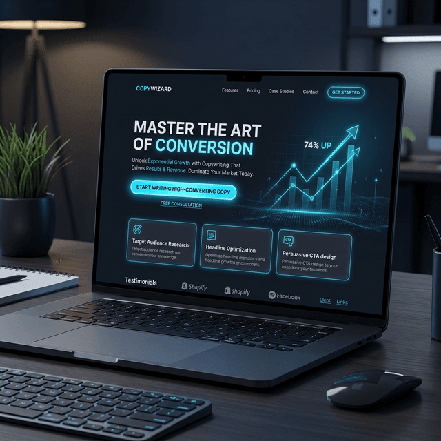 Clean data charts and financial metrics